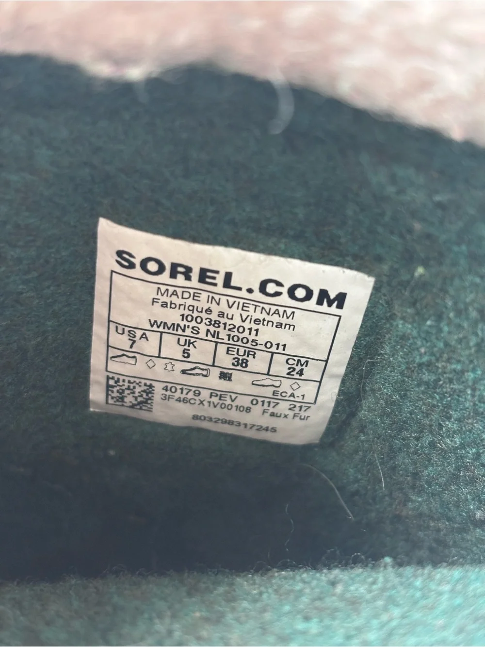 Sorel Black and White Caribou Waterproof Winter Boots